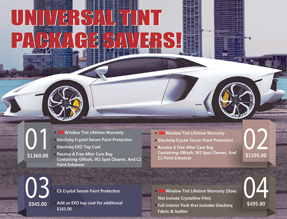 Universal Tint package savers!